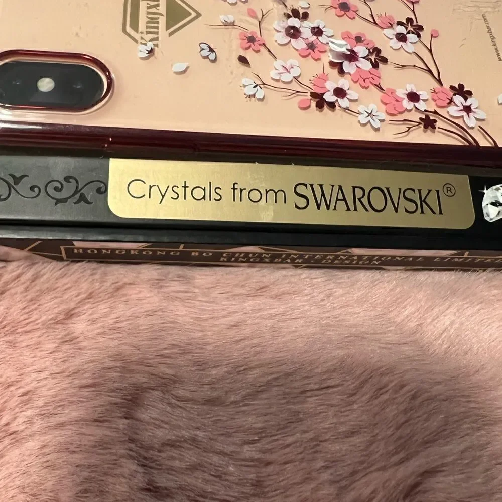 KINGXBAR Swarovski Crystal rose Gold Hard PC Case  for Apple iPhone 13 series
